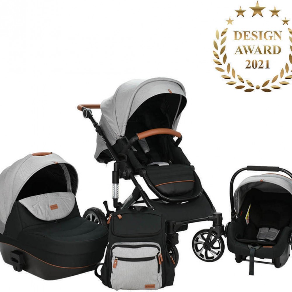 Bebe Stars Πολυκαρότσι Belize 3 σε 1 MOON GREY