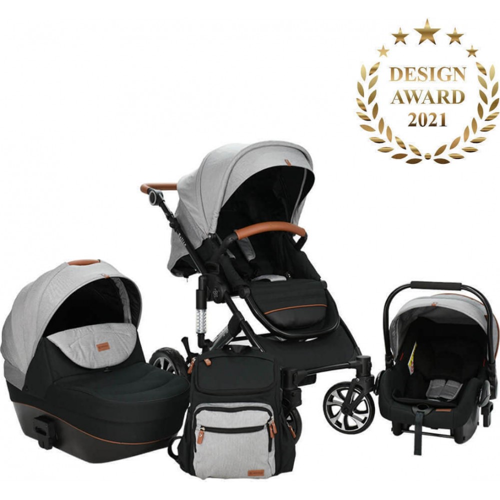 Bebe Stars Πολυκαρότσι Belize 3 σε 1 MOON GREY