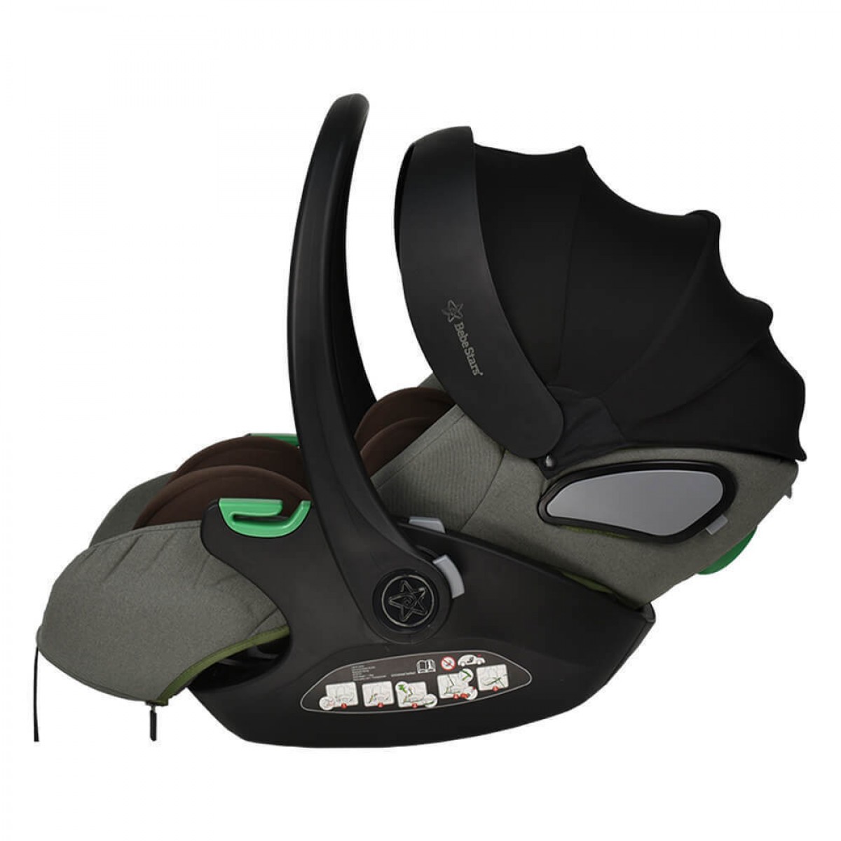 Κάθισμα Αυτοκινήτου Bebe Stars Baby i-SΙΖΕ 40-87cm Olive Κάθισμα Αυτοκινήτου Bebe Stars Baby i-SΙΖΕ 40-87cm Olive