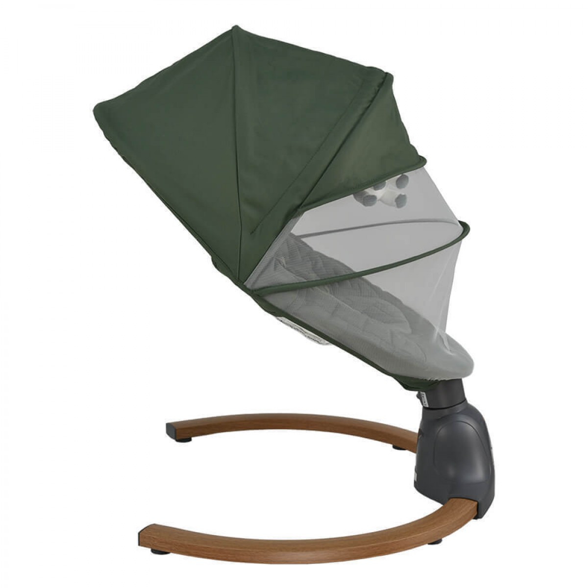 Ηλεκτρικό Relax Μωρού Κούνια Fluffy με Μουσική και Δόνηση Forest Green Bebe Stars