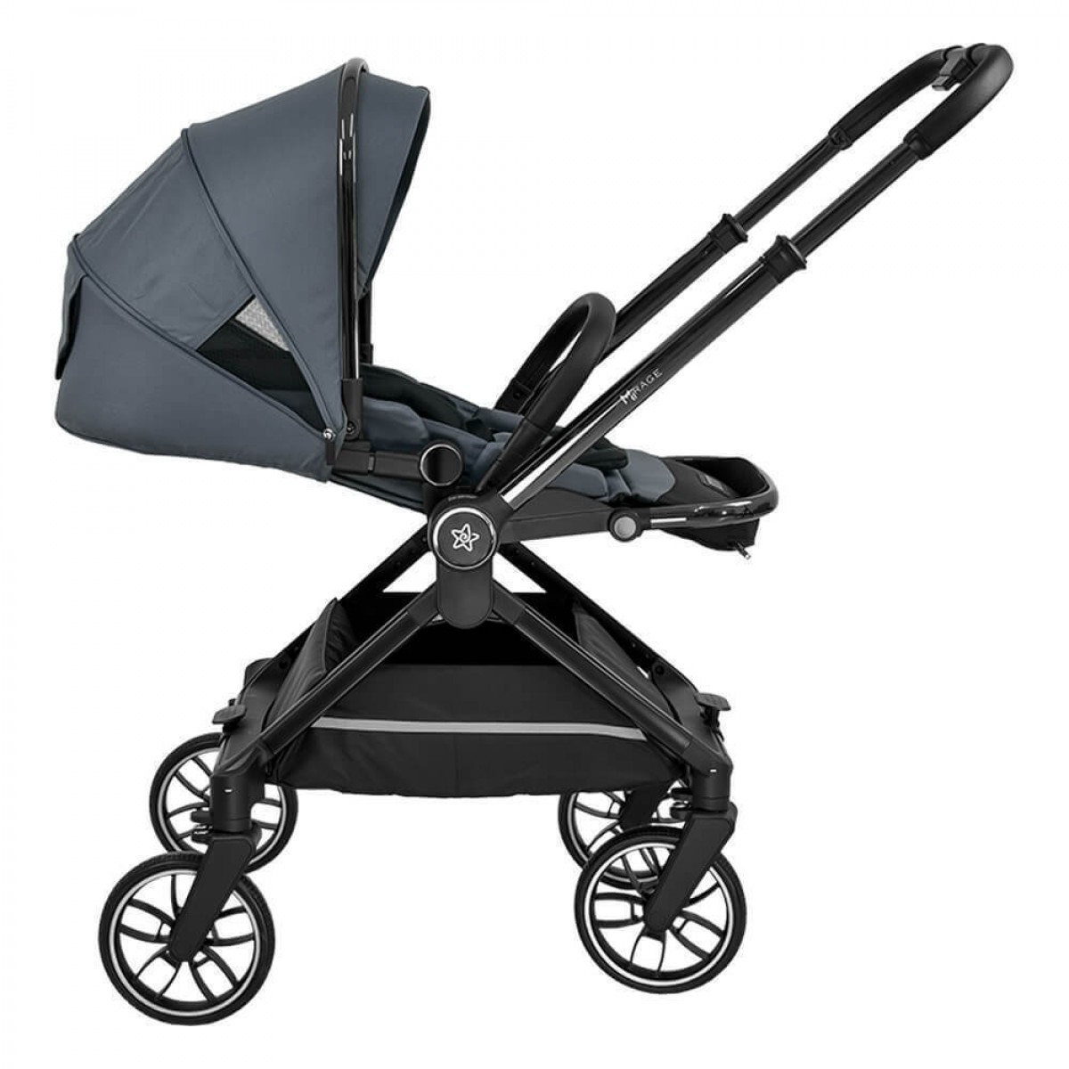 Πολυκαρότσι Mirage 2 Σε 1 Bebe Stars Grey Πολυκαρότσι Mirage 2 Σε 1 Bebe Stars Grey