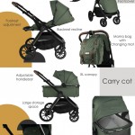Πολυκαρότσι 2 σε 1 Bebe Stars Mythos Forest Green Πολυκαρότσι 2 σε 1 Bebe Stars Mythos Forest Green