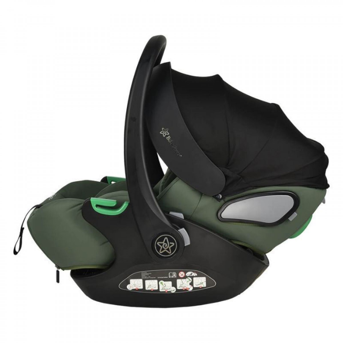 Κάθισμα Αυτοκινήτου Bebe Stars Baby i-SΙΖΕ 40-87cm Forest Green Κάθισμα Αυτοκινήτου Bebe Stars Baby i-SΙΖΕ 40-87cm Forest Green