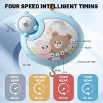 Μουσικό Περιστρεφόμενο Κούνιας Με Φως Cartoon Bear Blue Bebe Stars