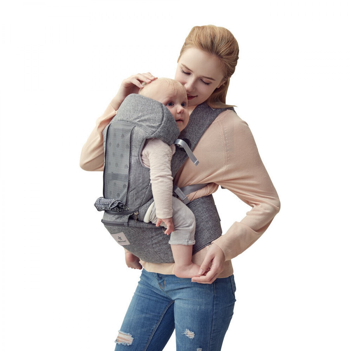 Μάρσιπος Cuddle Bebe Stars Smoked Grey