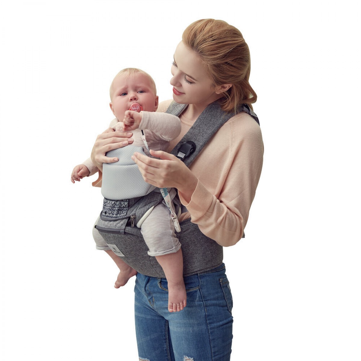 Μάρσιπος Cuddle Bebe Stars Smoked Grey