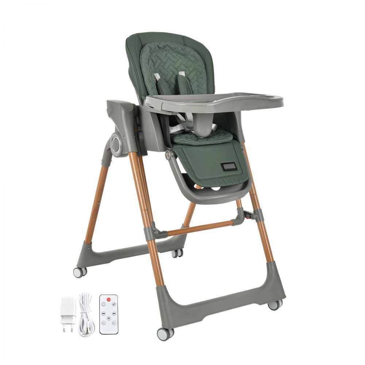 Καρέκλα Φαγητού & Κούνια 2σε1 ηλεκτρικό Serenna Forest Green Bebe Stars