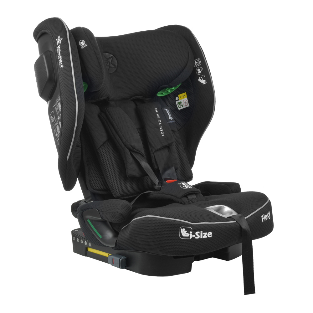 Κάθισμα Αυτοκινήτου Flexy 76-150cm (9-36kg) Isofix i-Size Bebe Stars Black 