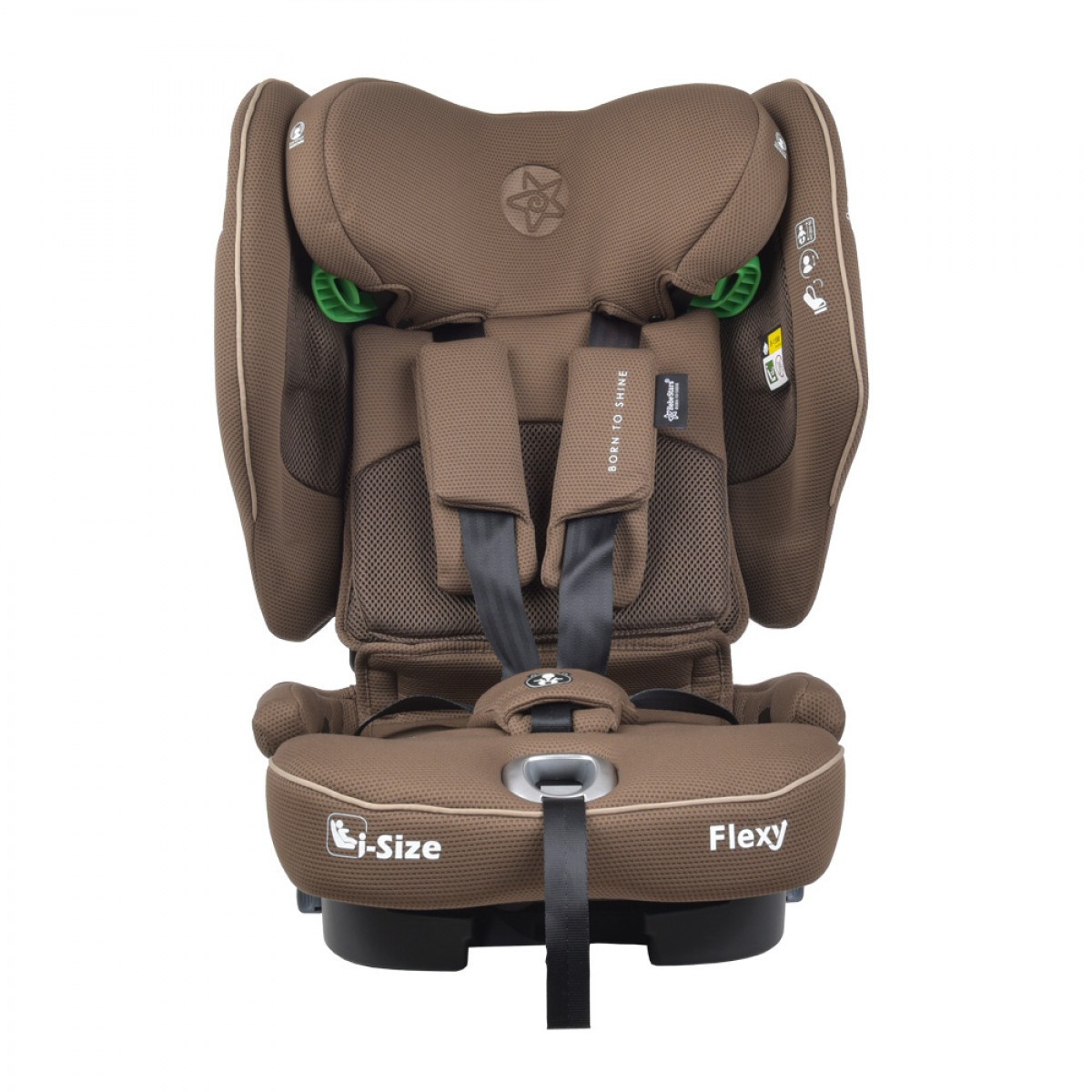 Κάθισμα Αυτοκινήτου Flexy 76-150cm (9-36kg) Isofix i-Size Bebe Stars Coffee