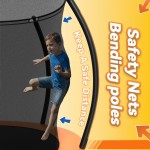 Τραμπολίνο Με Δίχτυ Και Σκάλα 305cm 10FT Orange Bebe Stars