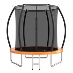 Τραμπολίνο Με Δίχτυ Και Σκάλα 185cm 6FT Orange Bebe Stars 