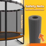 Τραμπολίνο Με Δίχτυ 140cm Orange Bebe Stars 