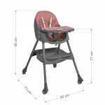 Καρεκλάκι Φαγητού 2 Σε 1 Bebe Stars Comfy Beige