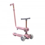 Πατίνι Scooter Τρίτροχο Xride 2 Σε 1 Με Λαβή Pink Bebe Stars