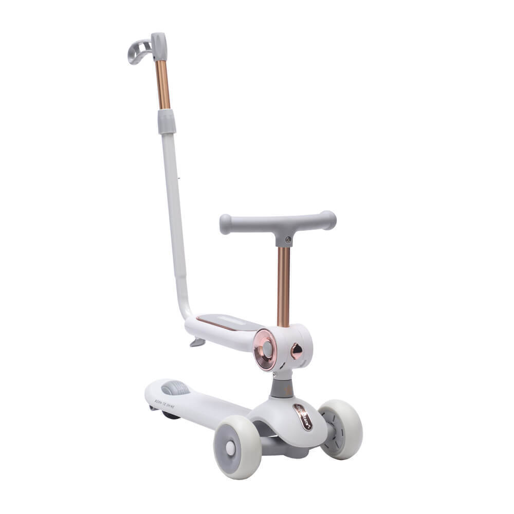 Πατίνι Scooter Τρίτροχο Xride 2 Σε 1 Με Λαβή Grey Bebe Stars