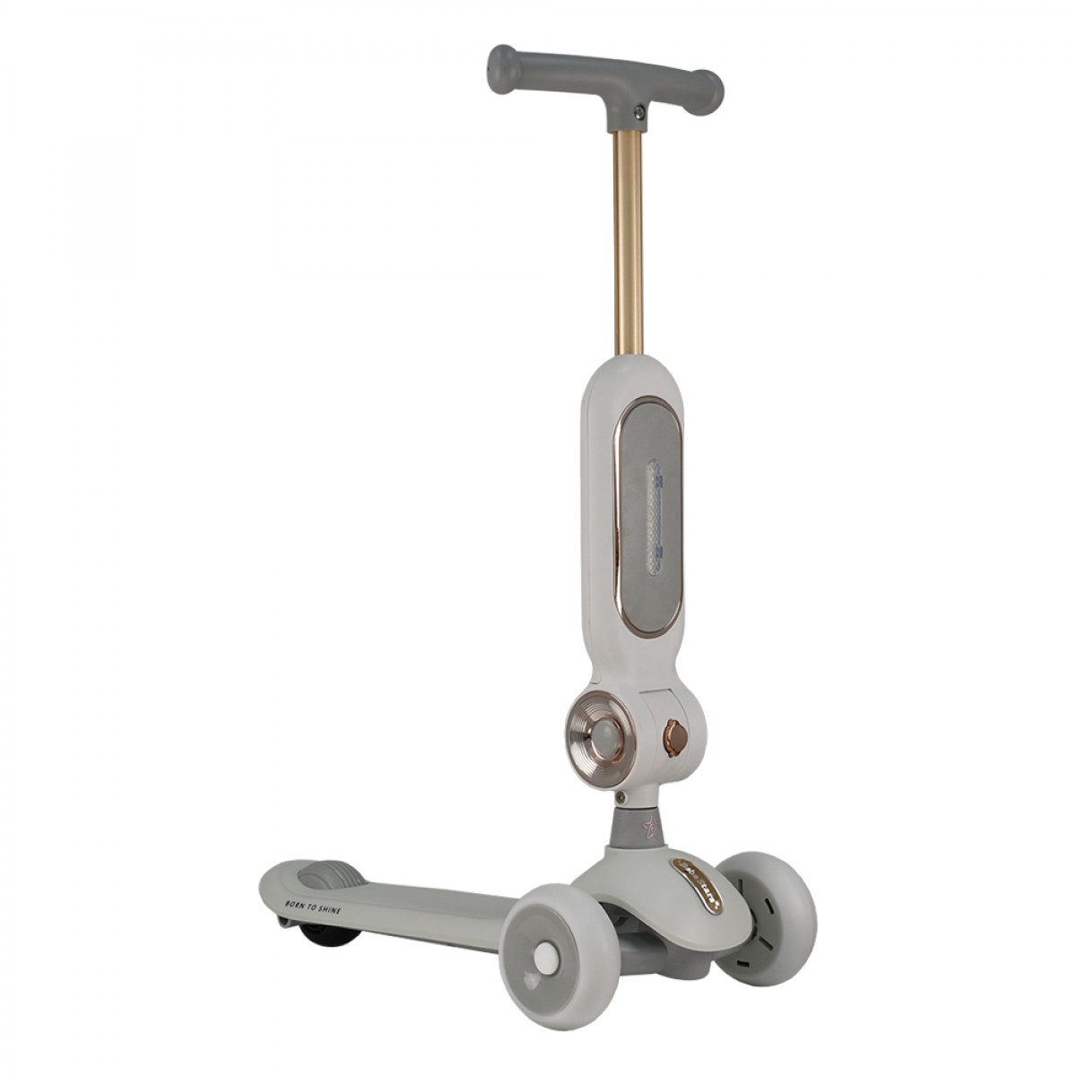 Πατίνι Scooter Τρίτροχο Xride 2 Σε 1 Με Λαβή Grey Bebe Stars