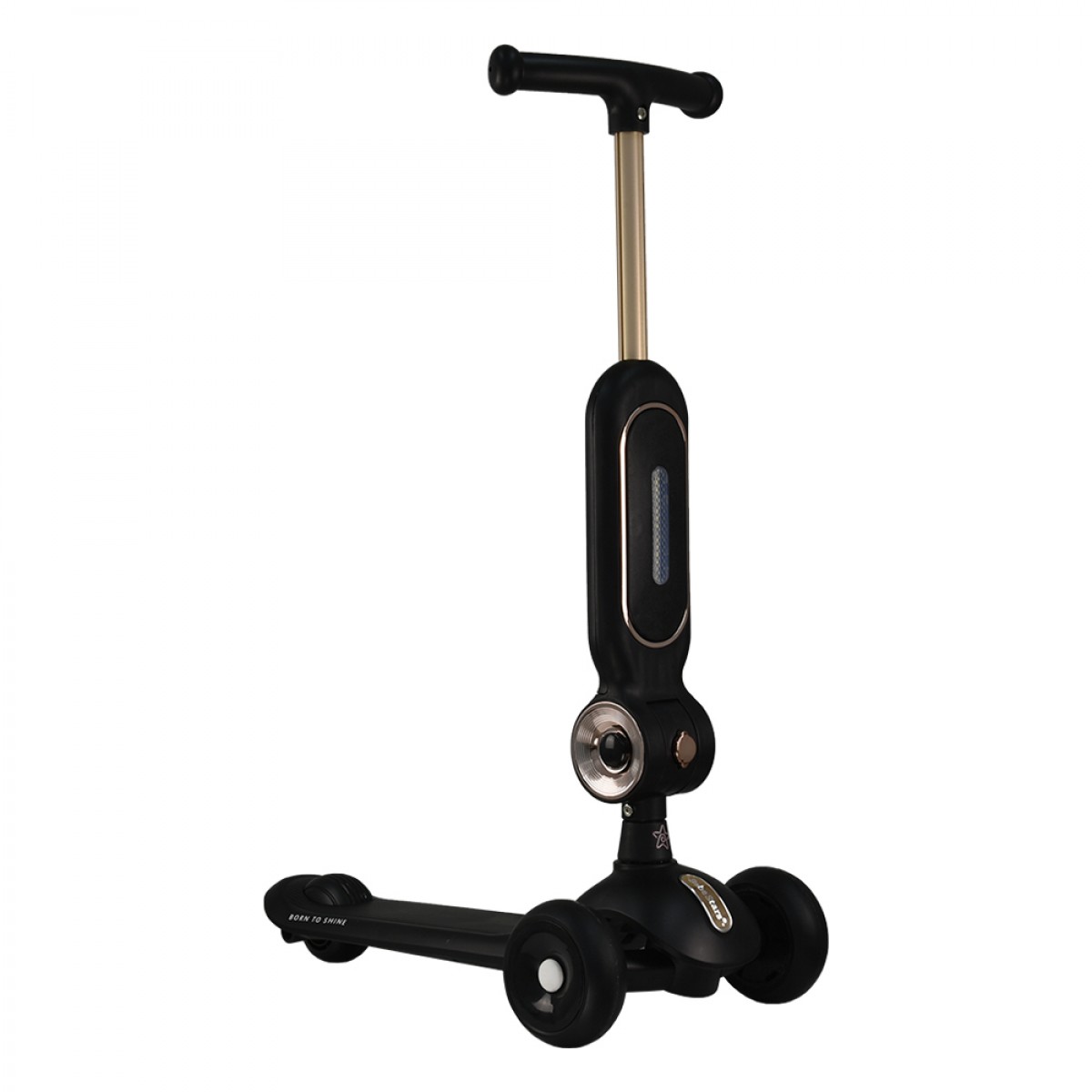 Πατίνι Scooter Τρίτροχο Xride 2 Σε 1 Με Λαβή Black Bebe Stars