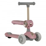 Πατίνι Scooter Τρίτροχο Xride 2 Σε 1 Με Λαβή Pink Bebe Stars