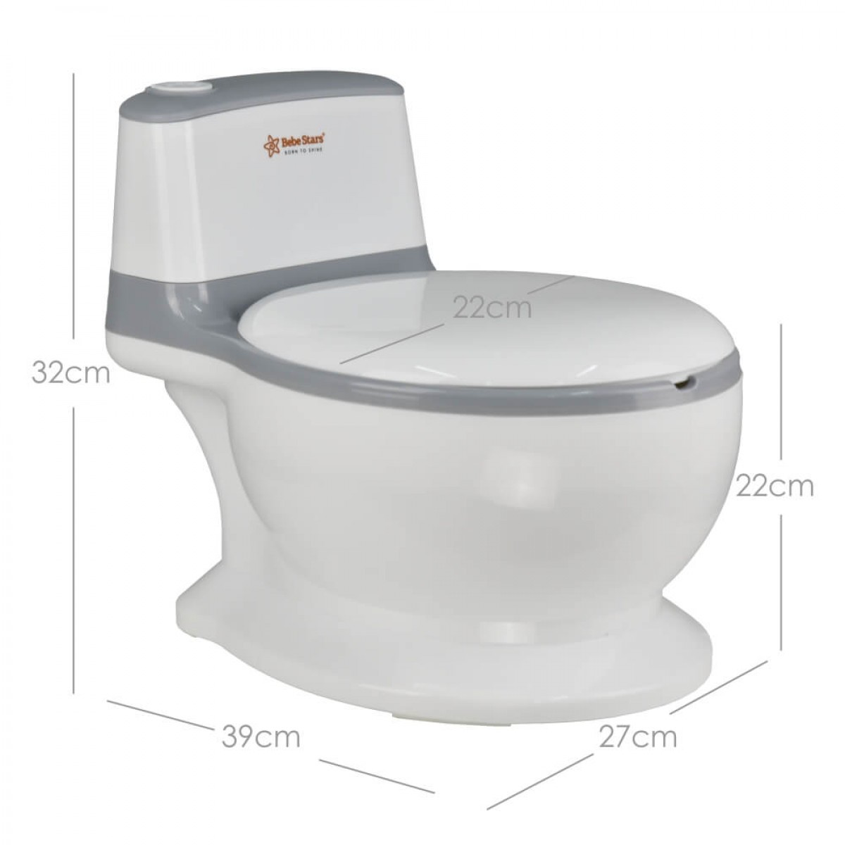 Γιογιό Bebe Stars Toilet Grey Γιογιό Bebe Stars Toilet Grey