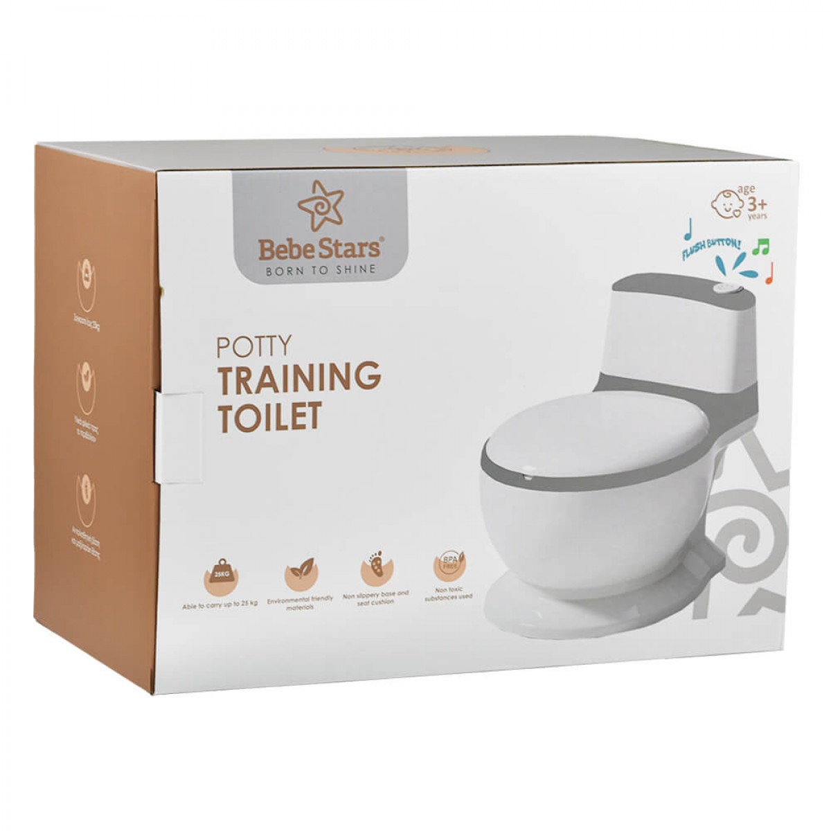 Γιογιό Bebe Stars Toilet Grey Γιογιό Bebe Stars Toilet Grey