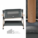 Λίκνο Style 2in1 Natural Grey  Bebe Stars