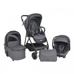 πολυκαροτσι dione 3 in 1 titanium grey  bebe stars