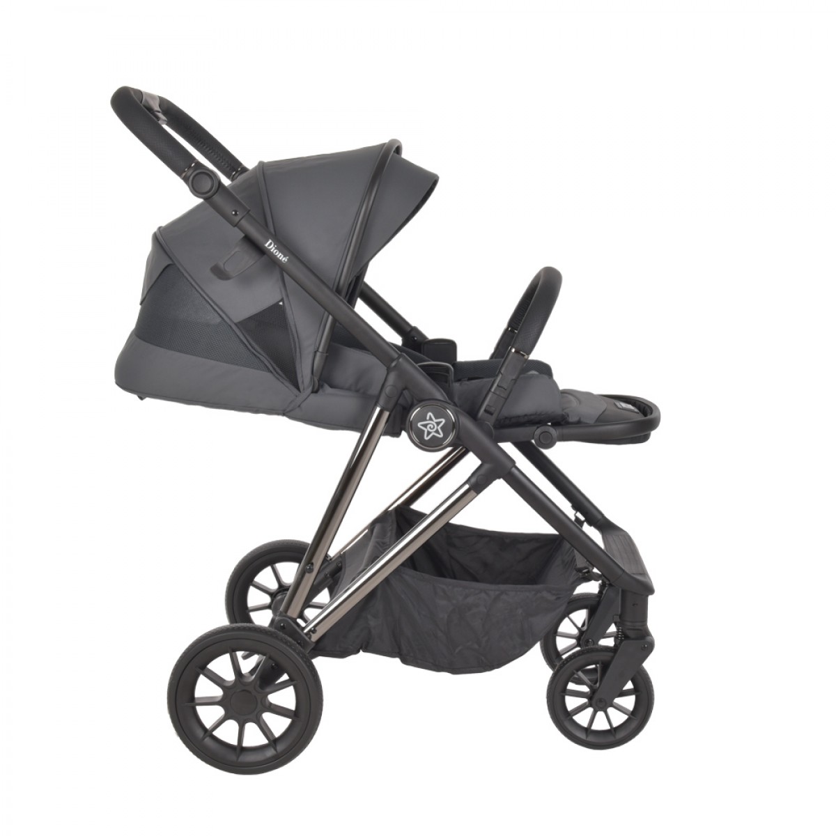 πολυκαροτσι dione 3 in 1 titanium grey  bebe stars