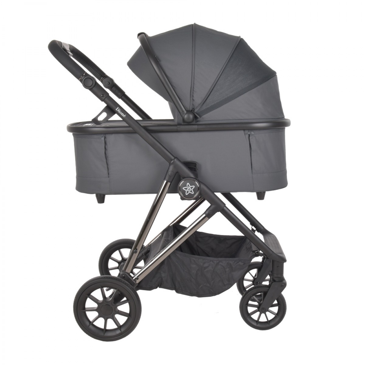 πολυκαροτσι dione 3 in 1 titanium grey  bebe stars
