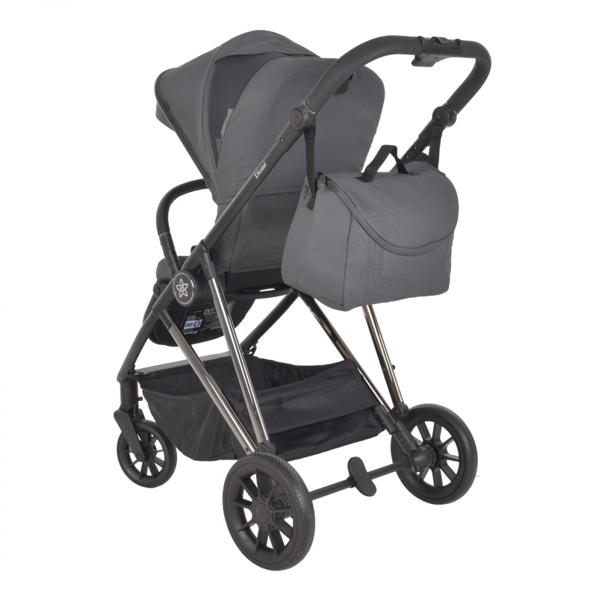 πολυκαροτσι dione 3 in 1 titanium grey  bebe stars