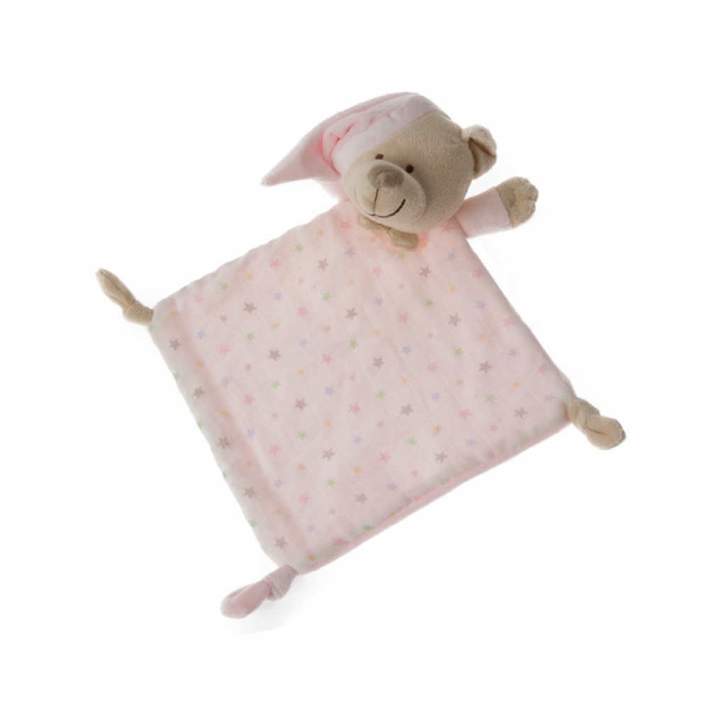 Πανάκι Παρηγοριάς Gamberritos 100% Cotton Αρκουδάκι Ροζ