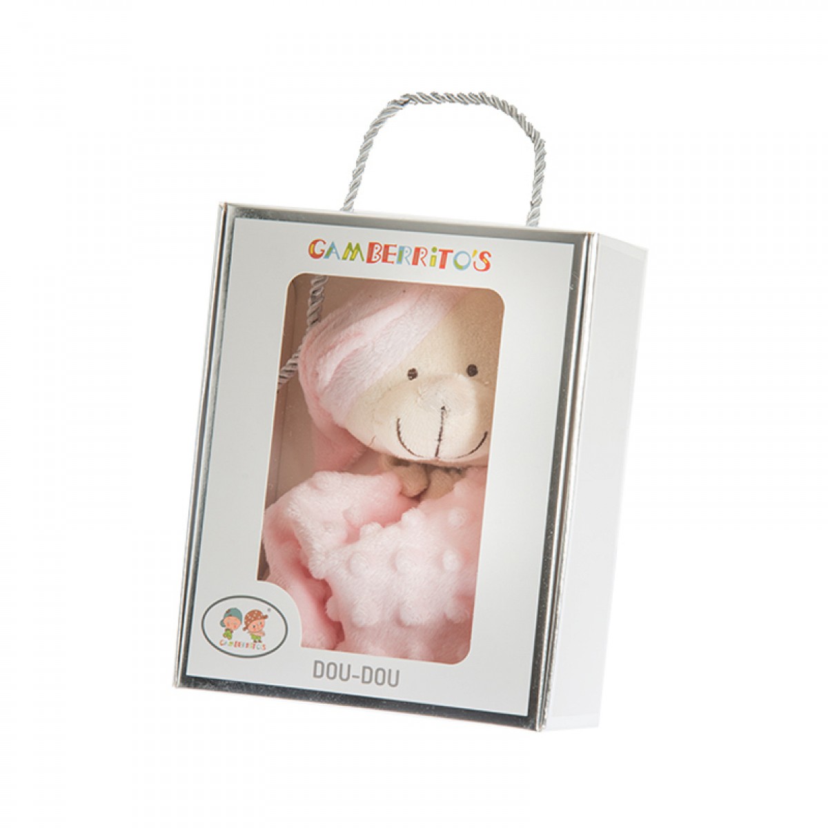 Πανάκι παρηγοριάς Gamberritos Ροζ Αρκουδάκι - Συσκευασία Δώρου