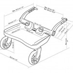 Τρέιλερ Καροτσιού Για 2ο Παιδί Mini 3D Red Lascal Τρέιλερ Καροτσιού Για 2ο Παιδί Mini 3D Red Lascal
