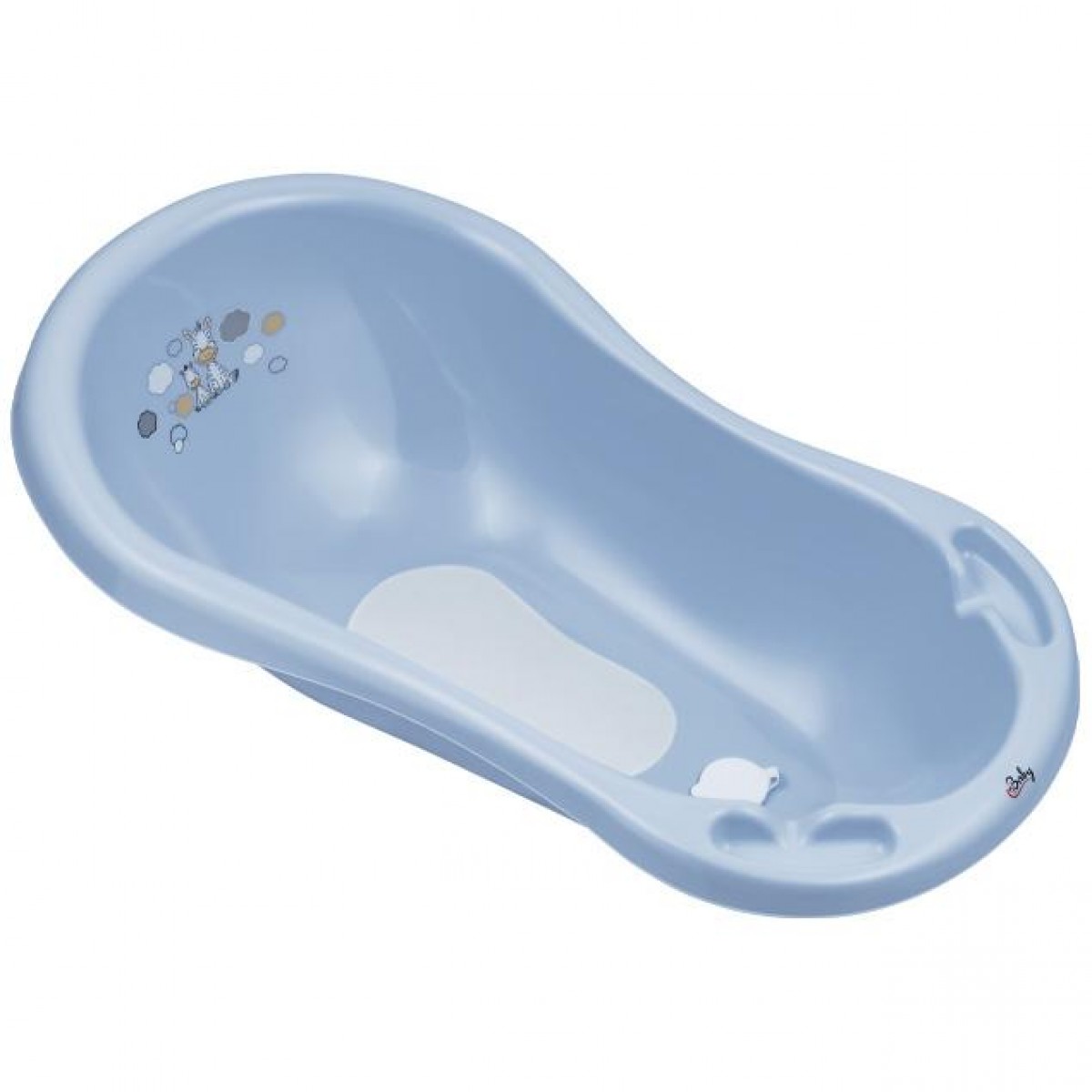 Μπάνιο 84cm με Αντιολισθητική Επίστρωση και Τάπα Ζέμπρα Ραφ-Maltex