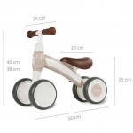 Ποδήλατο Ισορροπίας Cutey Beige QPlay Ποδήλατο Ισορροπίας Cutey Beige QPlay