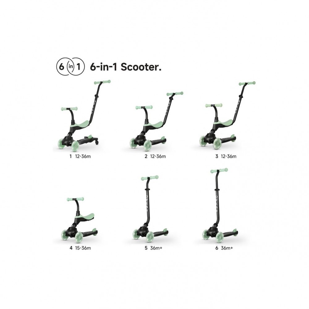 Πατίνι Sema Evo 5 in1 Scooter Πράσινο QPlay