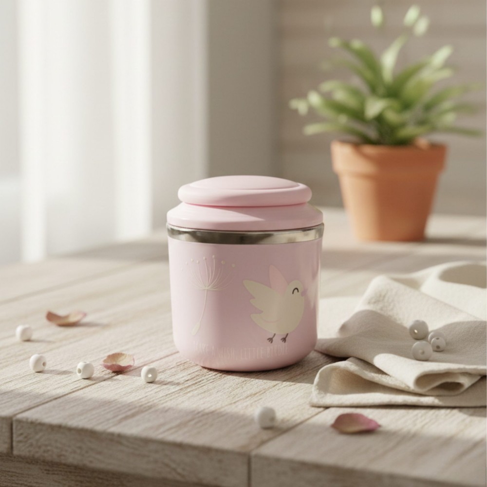 Ανοξείδωτο Δοχείο Φαγητού 660ml – MAKE A WISH LITTLE BIRD ABO