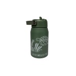Ανοξείδωτο Μπουκάλι-Θερμός 350ml με Χερούλι – IN A FAST WORLD BE A TURTLE ABO