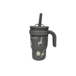 Ανοξείδωτο Μπουκάλι-Θερμός 350ml με Χερούλι & Καλαμάκι – ALWAYS LOOK UP – LIKE A GIRAFFE ABO