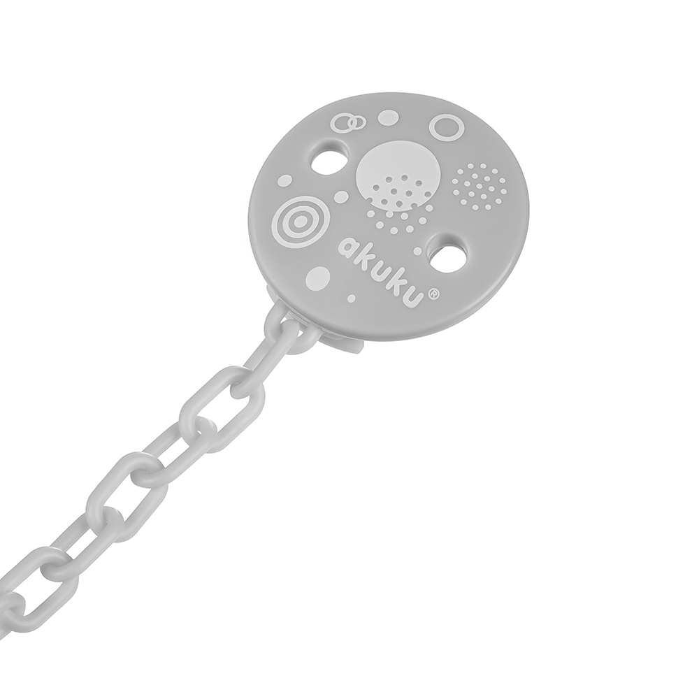 Κλιπ Πιπίλας Grey akuku A0700 (Χρώμα: Γκρι) - akuku