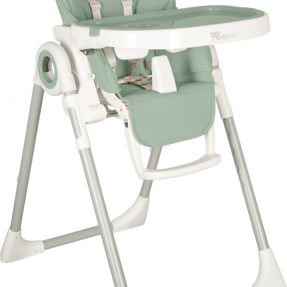 Καρεκλάκι Φαγητού Baby Adventure Viva 2  Mint ( οικολογικό δέρμα)