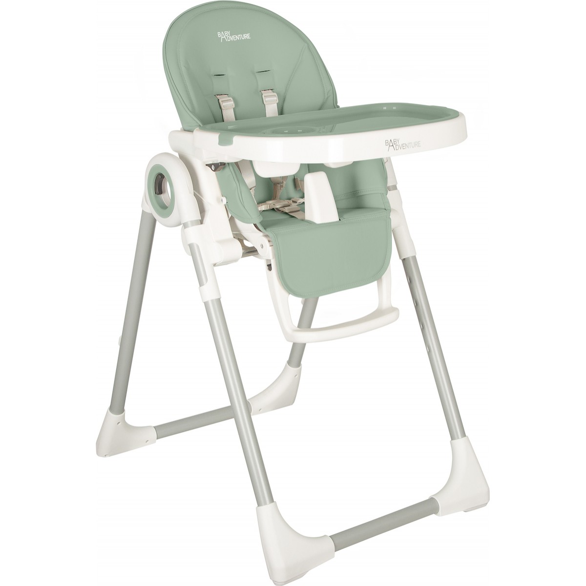 Καρεκλάκι Φαγητού Baby Adventure Viva 2  Mint ( οικολογικό δέρμα)