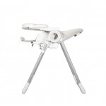 Καρεκλάκι Φαγητού Baby Adventure Viva 2 Light Grey  ( οικολογικό δέρμα)