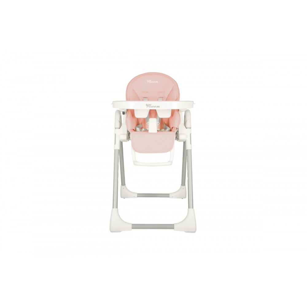 Καρεκλάκι Φαγητού Baby Adventure Viva 2 Powder Pink  ( οικολογικό δέρμα)