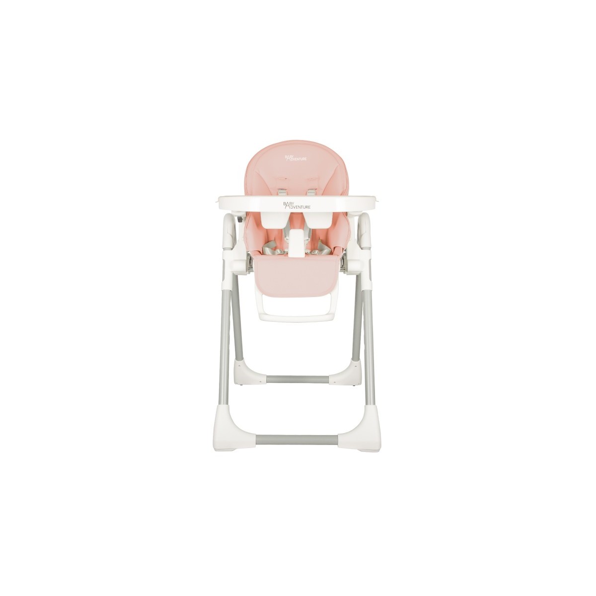 Καρεκλάκι Φαγητού Baby Adventure Viva 2 Powder Pink  ( οικολογικό δέρμα)