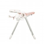 Καρεκλάκι Φαγητού Baby Adventure Viva 2 Powder Pink  ( οικολογικό δέρμα)