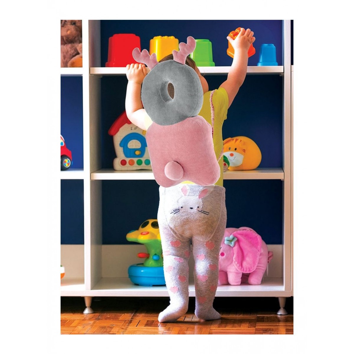 Baby jem Προστατευτικό Μαξιλάρι Πλάτης Ροζ