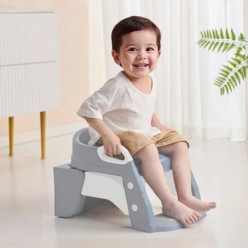 Babywise 3 σε 1 Εκπαιδευτική Σκαλιέρα Τουαλέτας – Grey