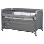 Belletti Play & Sleep By Me Παρκοκρέβατο & Λίκνο 2-Σε-1 60*120cm Gray