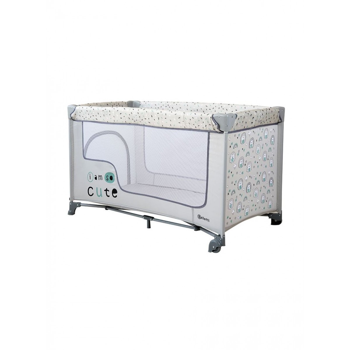 Belletti Παρκοκρέβατο Play & Sleep Gray