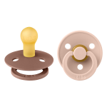 Bibs Πιπίλες Καουτσούκ No1 για 0-6 μηνών Colour WOODCHUCK/BLUSH 2τμχ Bibs Πιπίλες Καουτσούκ No1 για 0-6 μηνών Colour WOODCHUCK/BLUSH 2τμχ